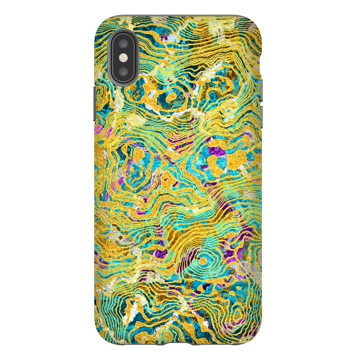 iPhone Xs Max StrongFit Abstract Colorful Marble by Art Design Works