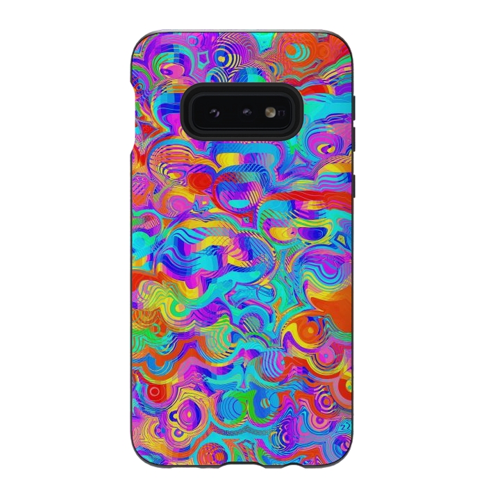 Galaxy S10e StrongFit Abstract Colorful Design by Art Design Works
