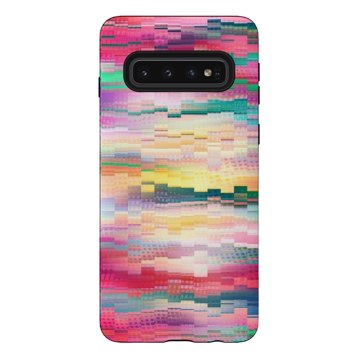 Galaxy S10 StrongFit Abstract Vivid Pattern by Art Design Works