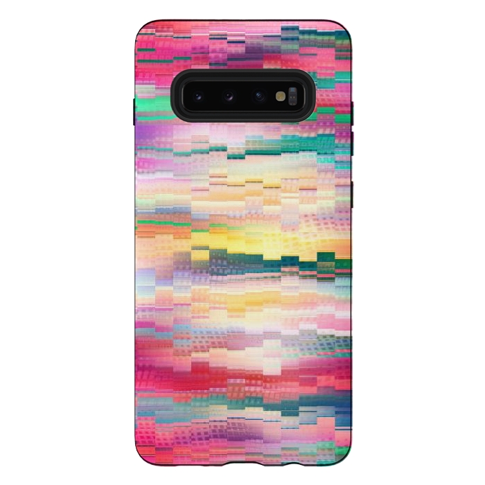 Galaxy S10 plus StrongFit Abstract Vivid Pattern by Art Design Works