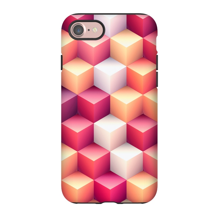 iPhone 7 StrongFit Colorful 3D Cubes by Art Design Works