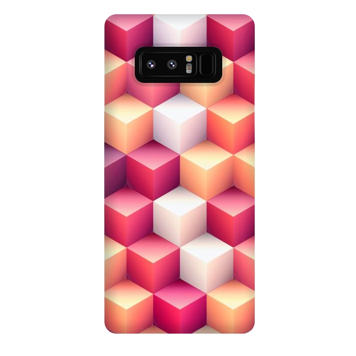 Galaxy Note 8 StrongFit Colorful 3D Cubes by Art Design Works