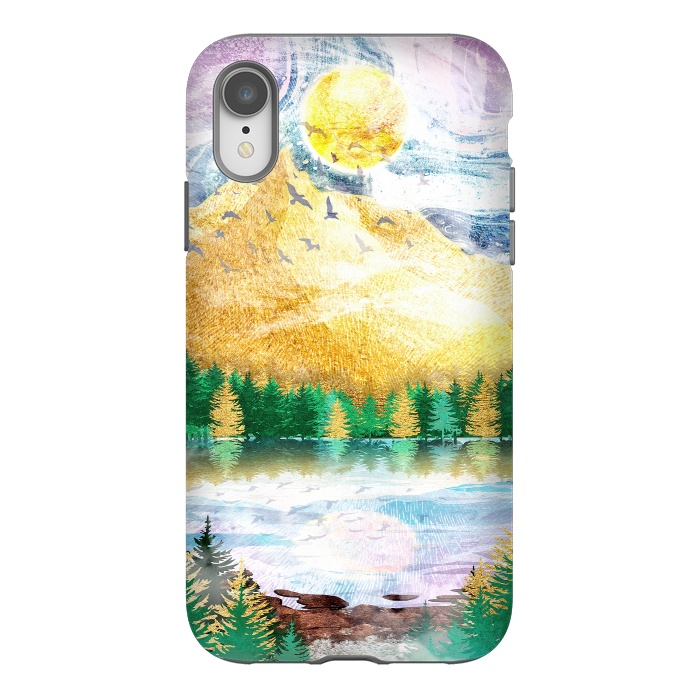 iPhone Xr StrongFit Beauty of Nature - Illustration V by Art Design Works