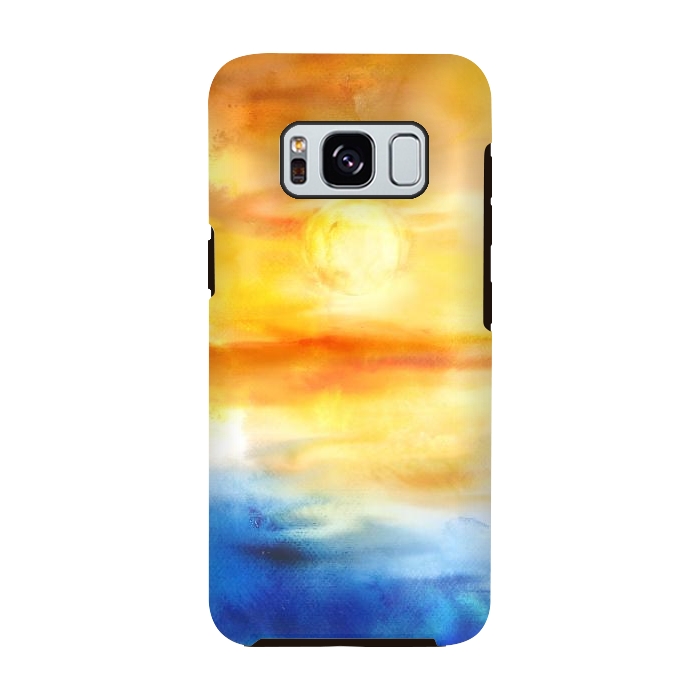 Galaxy S8 StrongFit Abstract Sunset Artwork I by Art Design Works