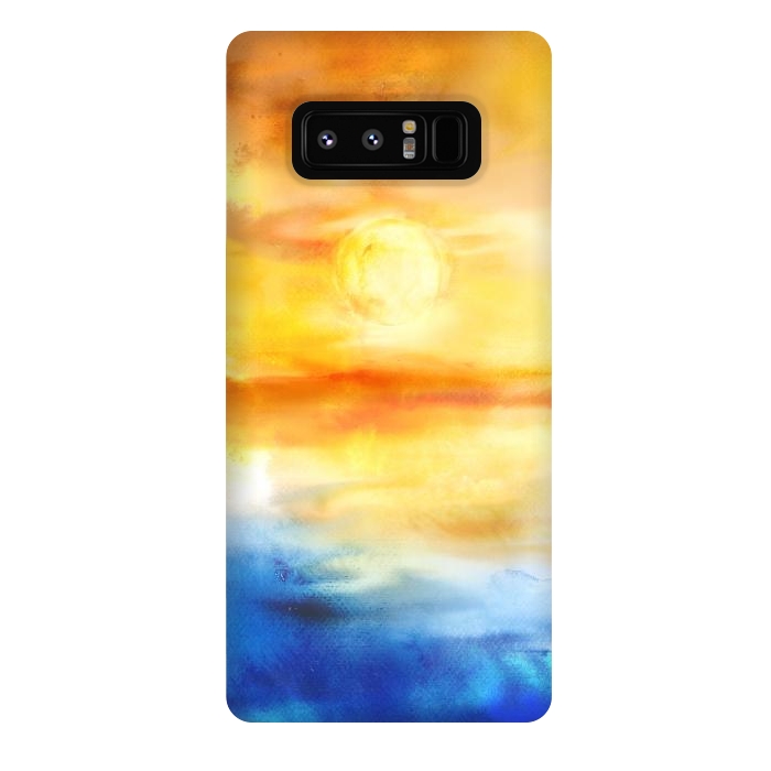 Galaxy Note 8 StrongFit Abstract Sunset Artwork I by Art Design Works