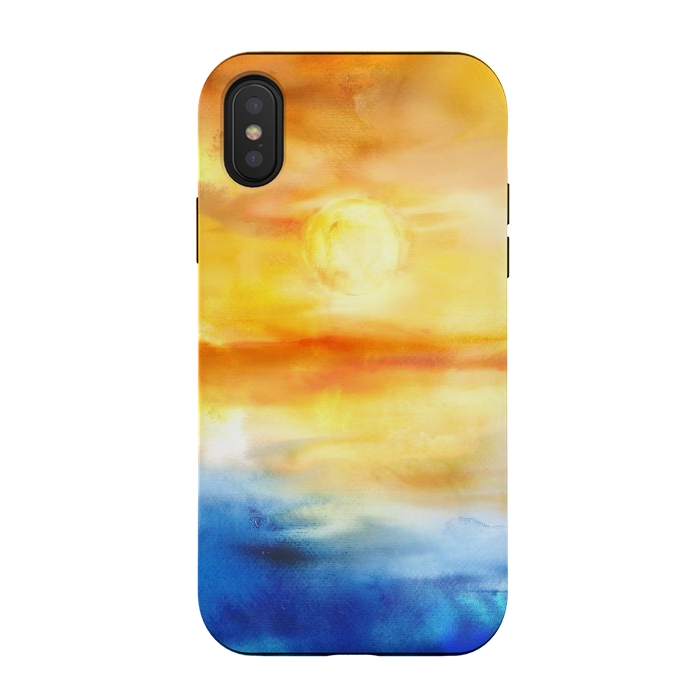 iPhone Xs / X StrongFit Abstract Sunset Artwork I by Art Design Works