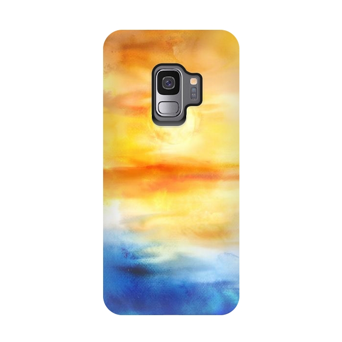 Galaxy S9 StrongFit Abstract Sunset Artwork I by Art Design Works