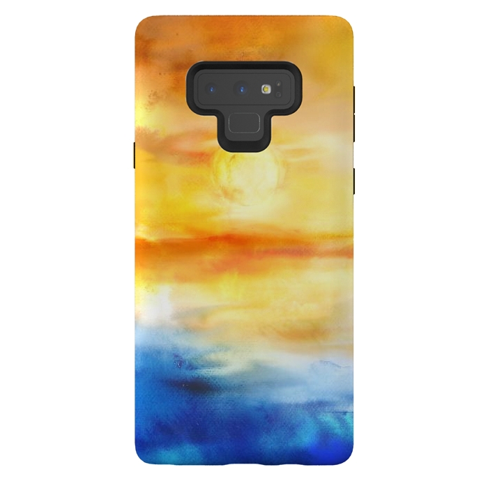 Galaxy Note 9 StrongFit Abstract Sunset Artwork I by Art Design Works