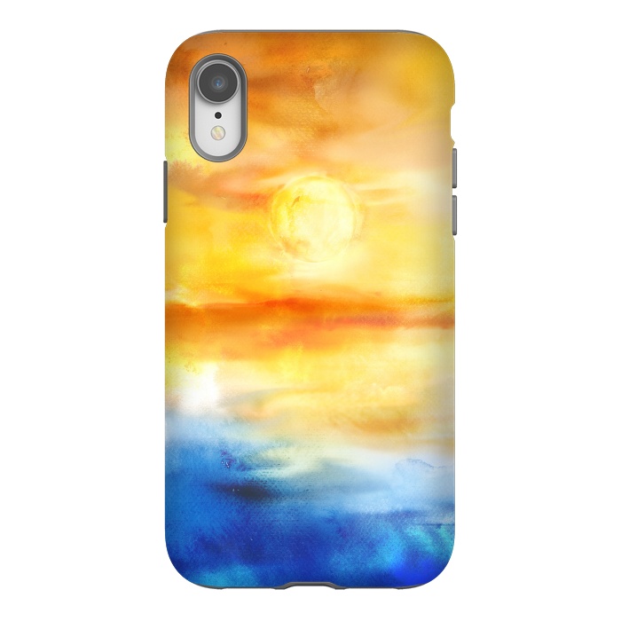 iPhone Xr StrongFit Abstract Sunset Artwork I by Art Design Works