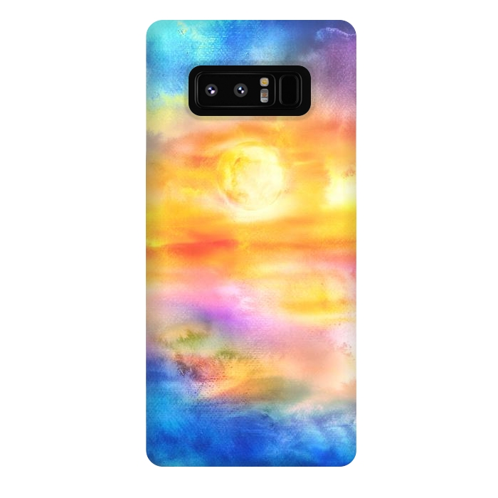 Galaxy Note 8 StrongFit Abstract Sunset Artwork II by Art Design Works