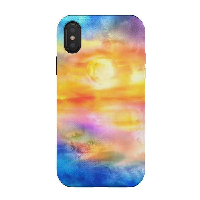 iPhone Xs / X StrongFit Abstract Sunset Artwork II by Art Design Works