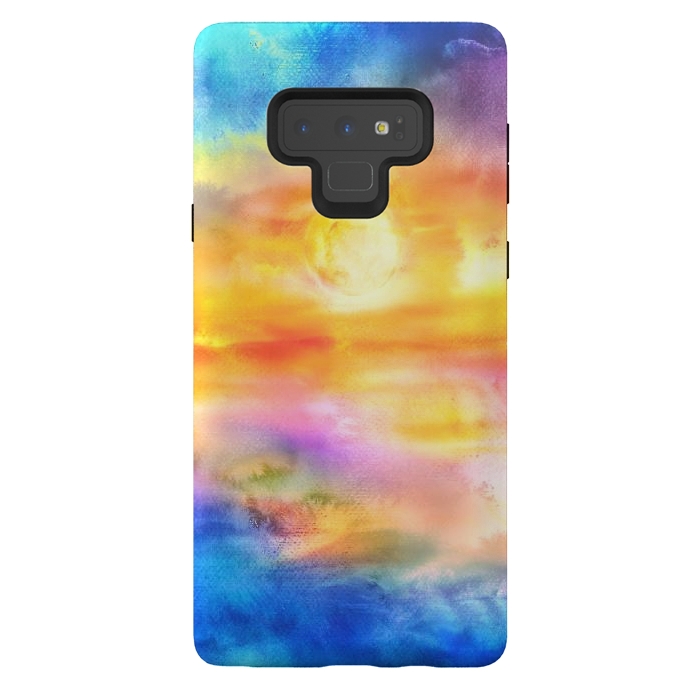 Galaxy Note 9 StrongFit Abstract Sunset Artwork II by Art Design Works