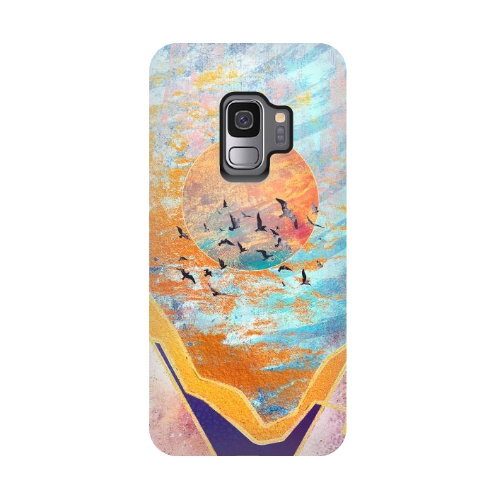 Galaxy S9 StrongFit ABSTRACT SUNSET - ILLUSTRATION VI by Art Design Works