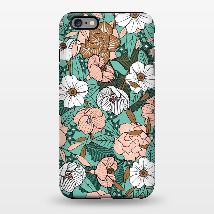 iPhone 6/6s plus StrongFit Rusted Blush Garden by gingerlique