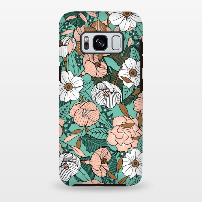 Galaxy S8 plus StrongFit Rusted Blush Garden by gingerlique