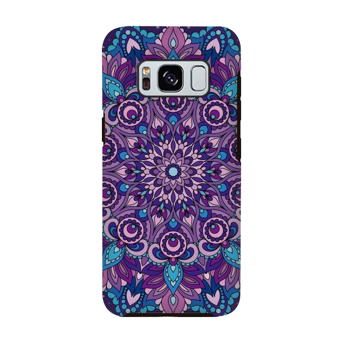 Galaxy S8 StrongFit Purple Mandala 87 by ArtsCase