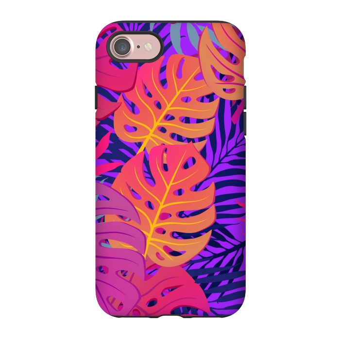 iPhone 7 StrongFit Palm Trees In Summer And Neon by ArtsCase