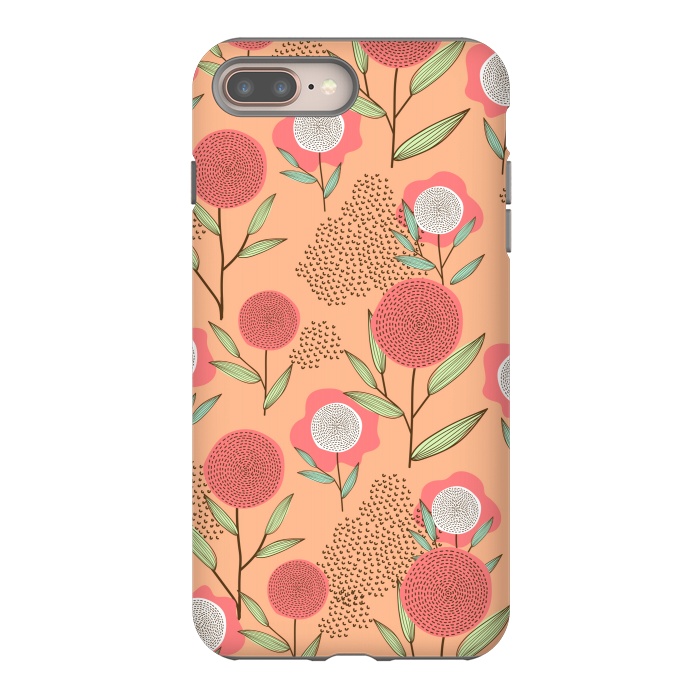 iPhone 7 plus StrongFit Simple Flowers In Pastel by ArtsCase
