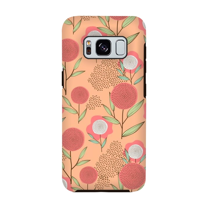Galaxy S8 StrongFit Simple Flowers In Pastel by ArtsCase