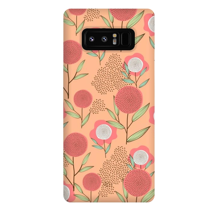 Galaxy Note 8 StrongFit Simple Flowers In Pastel by ArtsCase