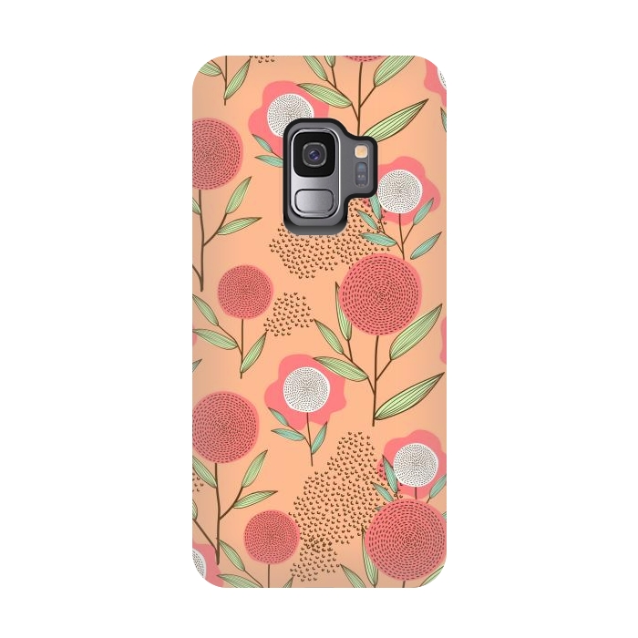 Galaxy S9 StrongFit Simple Flowers In Pastel by ArtsCase