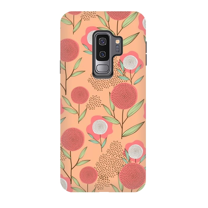 Galaxy S9 plus StrongFit Simple Flowers In Pastel by ArtsCase