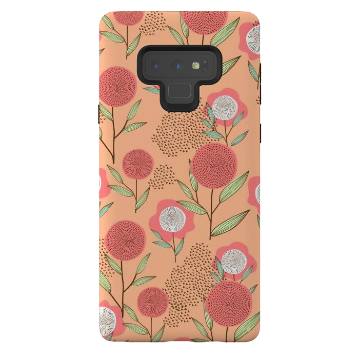 Galaxy Note 9 StrongFit Simple Flowers In Pastel by ArtsCase