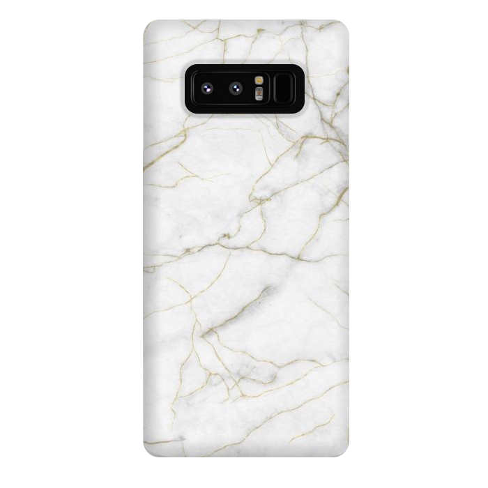 Galaxy Note 8 StrongFit White and gold marble by Jms