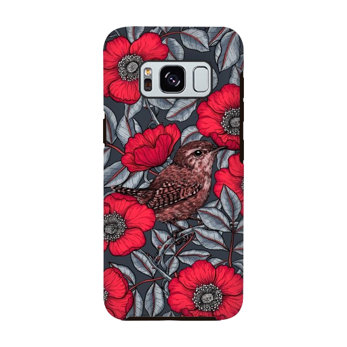 Galaxy S8 StrongFit Wrens in the roses 2 by Katerina Kirilova