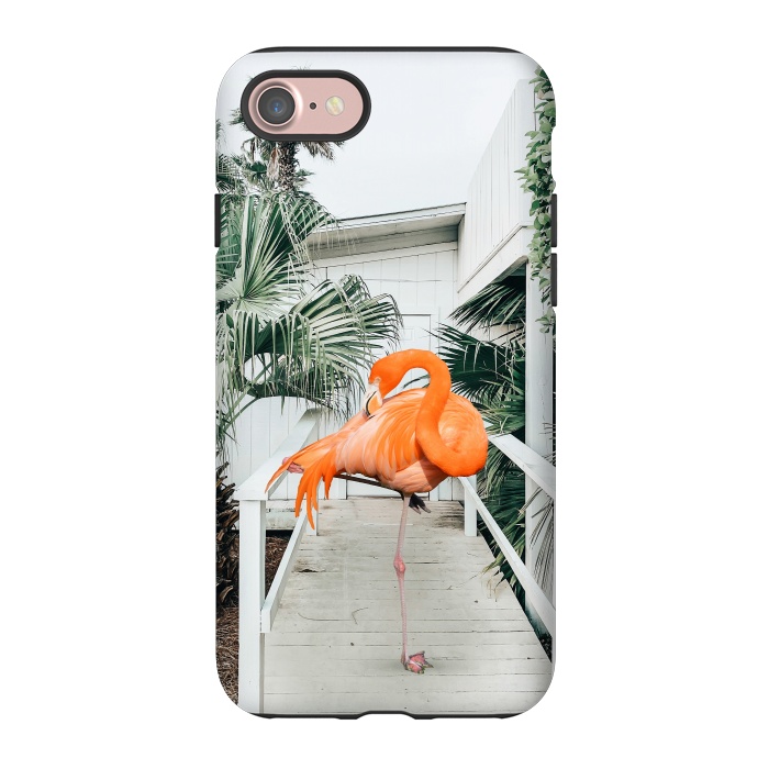 iPhone 7 StrongFit Flamingo Beach House by Uma Prabhakar Gokhale