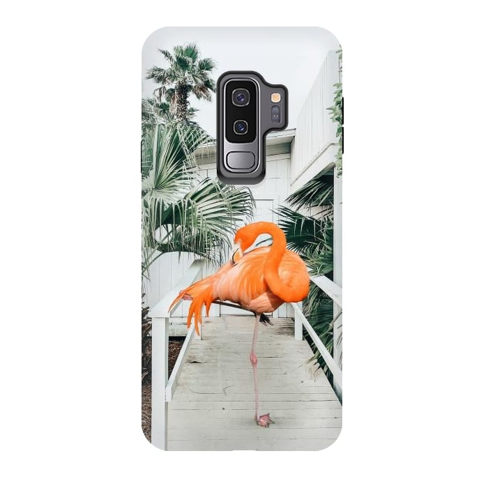 Galaxy S9 plus StrongFit Flamingo Beach House by Uma Prabhakar Gokhale