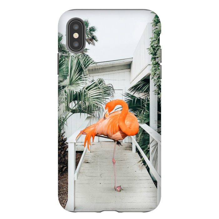 iPhone Xs Max StrongFit Flamingo Beach House by Uma Prabhakar Gokhale