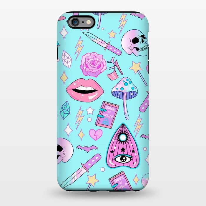 iPhone 6/6s plus StrongFit Girly Pastel Goth Witchy Kawaii Pattern by Luna Elizabeth Art