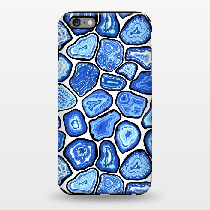 iPhone 6/6s plus StrongFit Blue agate slices by Katerina Kirilova