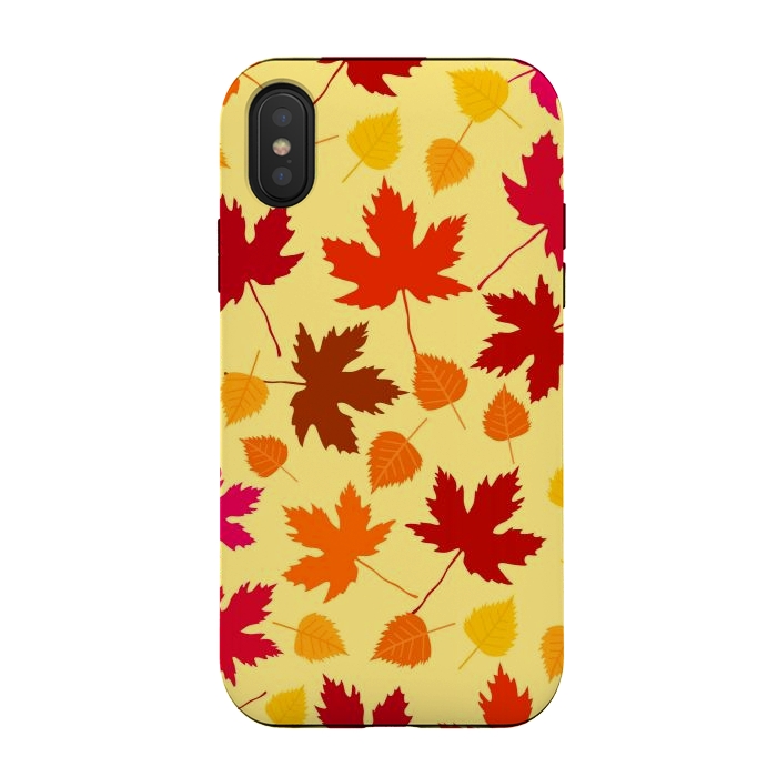 iPhone Xs / X StrongFit Autumn Comes Covering The Leaves by ArtsCase