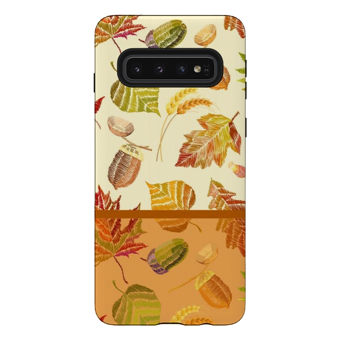 Galaxy S10 StrongFit Nuts For Autumn by ArtsCase