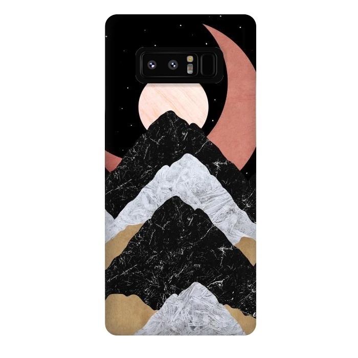 Galaxy Note 8 StrongFit The crescent moon by Steve Wade (Swade)