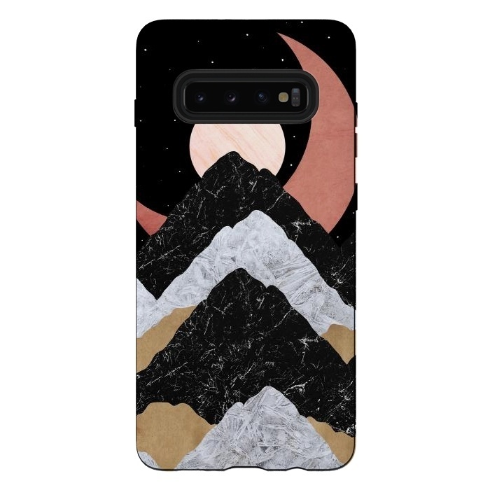 Galaxy S10 plus StrongFit The crescent moon by Steve Wade (Swade)
