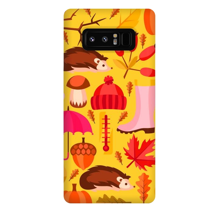 Galaxy Note 8 StrongFit Autumn Animals And Fruits by ArtsCase
