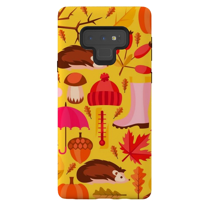Galaxy Note 9 StrongFit Autumn Animals And Fruits by ArtsCase
