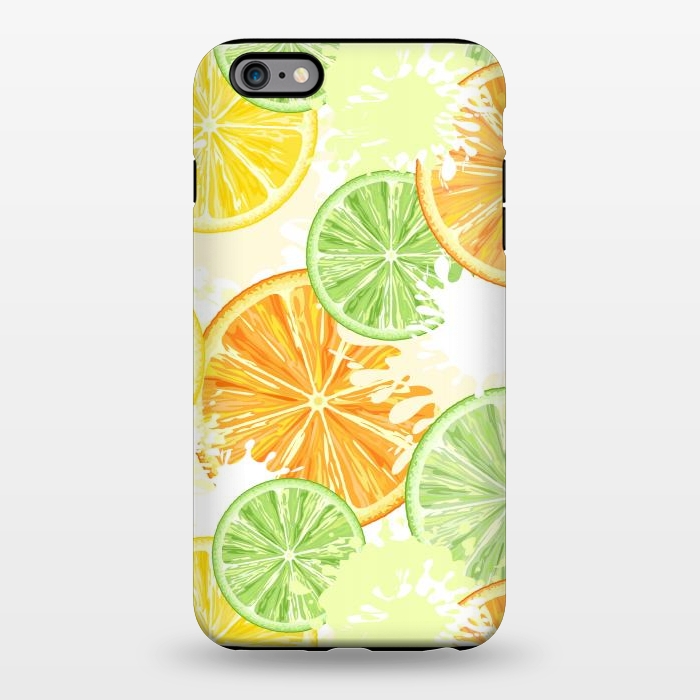 iPhone 6/6s plus StrongFit Citrus Watercolors Fresh Summer Pattern by BluedarkArt