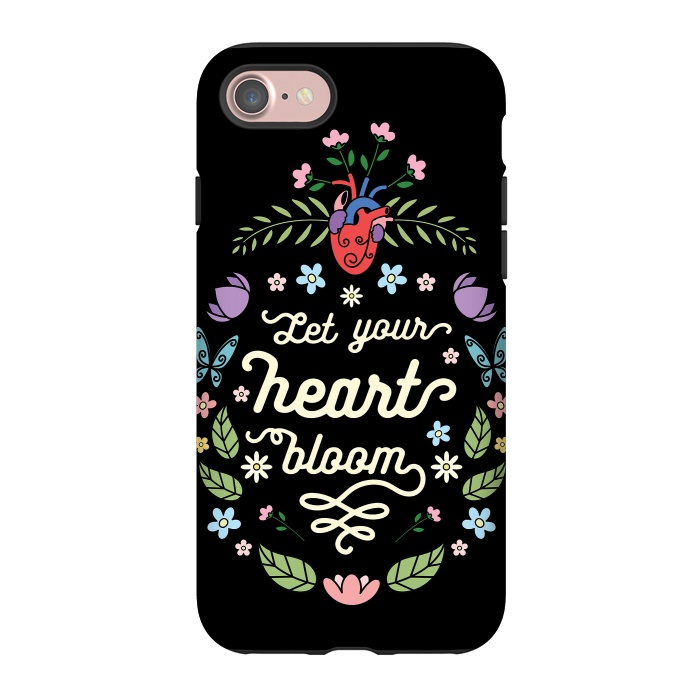 iPhone 7 StrongFit Let your heart bloom by Laura Nagel