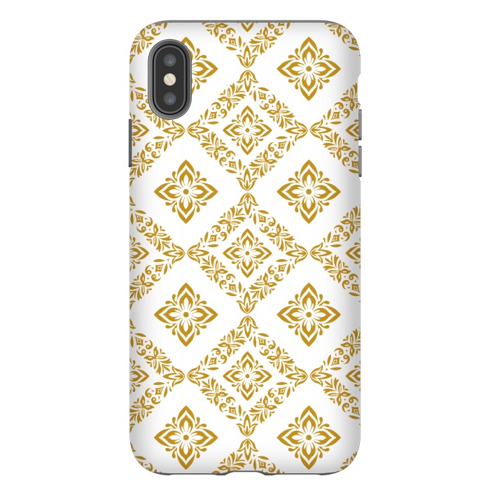 iPhone Xs Max StrongFit ETHNIC GOLDEN PATTERN by MALLIKA