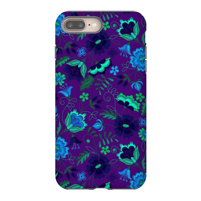 iPhone 7 plus StrongFit Thoughts In Purple And Blue by ArtsCase