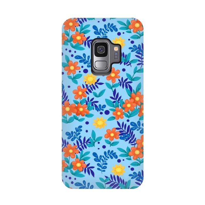 Galaxy S9 StrongFit Orange Jasmine by ArtsCase