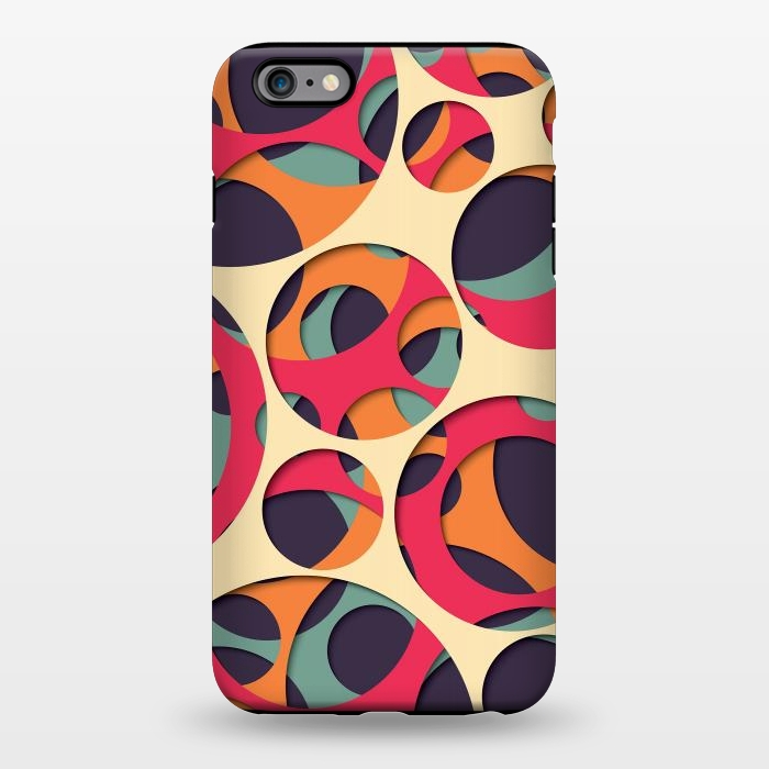 iPhone 6/6s plus StrongFit Paper Cutout Circles 007 by Jelena Obradovic