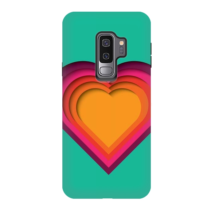 Galaxy S9 plus StrongFit Paper Cutout Heart 010 by Jelena Obradovic