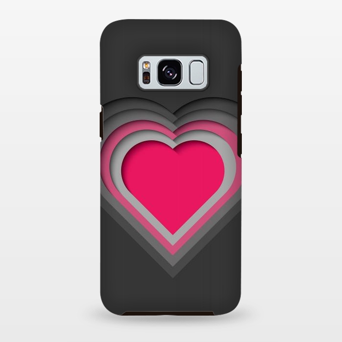 Galaxy S8 plus StrongFit Paper Cutout Heart 012 by Jelena Obradovic