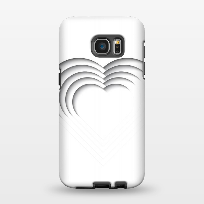 Galaxy S7 EDGE StrongFit Paper Cutout Heart 013 by Jelena Obradovic