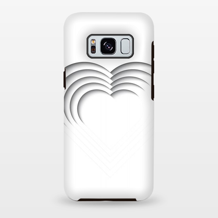 Galaxy S8 plus StrongFit Paper Cutout Heart 013 by Jelena Obradovic